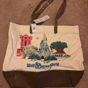 Disney Park WDW 4 parks Starbucks tote bag